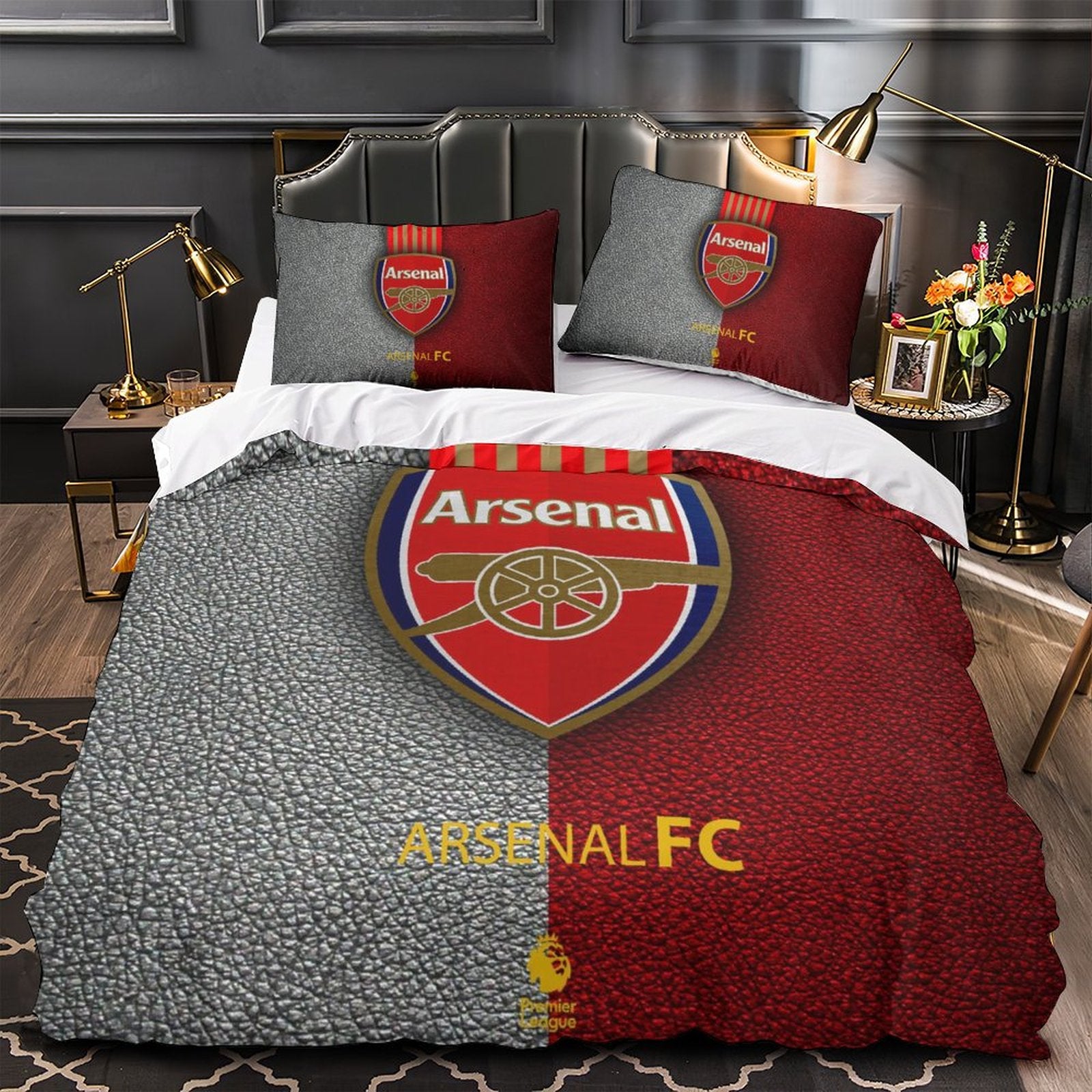 ArsenalFootballClubBeddingSetQuiltCoverWithoutFiller 6