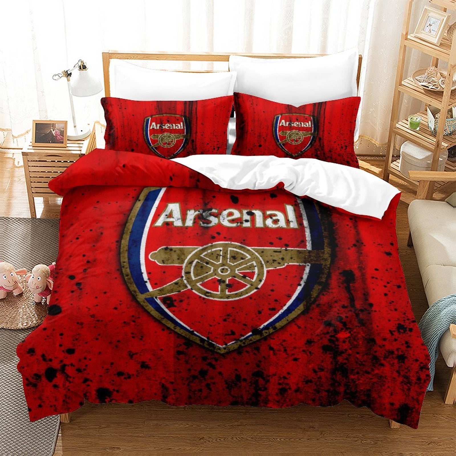 ArsenalFootballClubBeddingSetQuiltCover 6