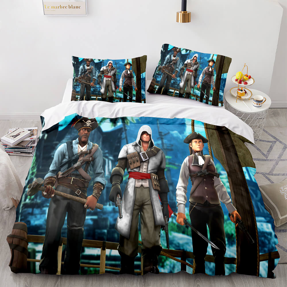 Assassin sCreedBeddingSetQuiltDuvetCoversComforterBedSheets 12