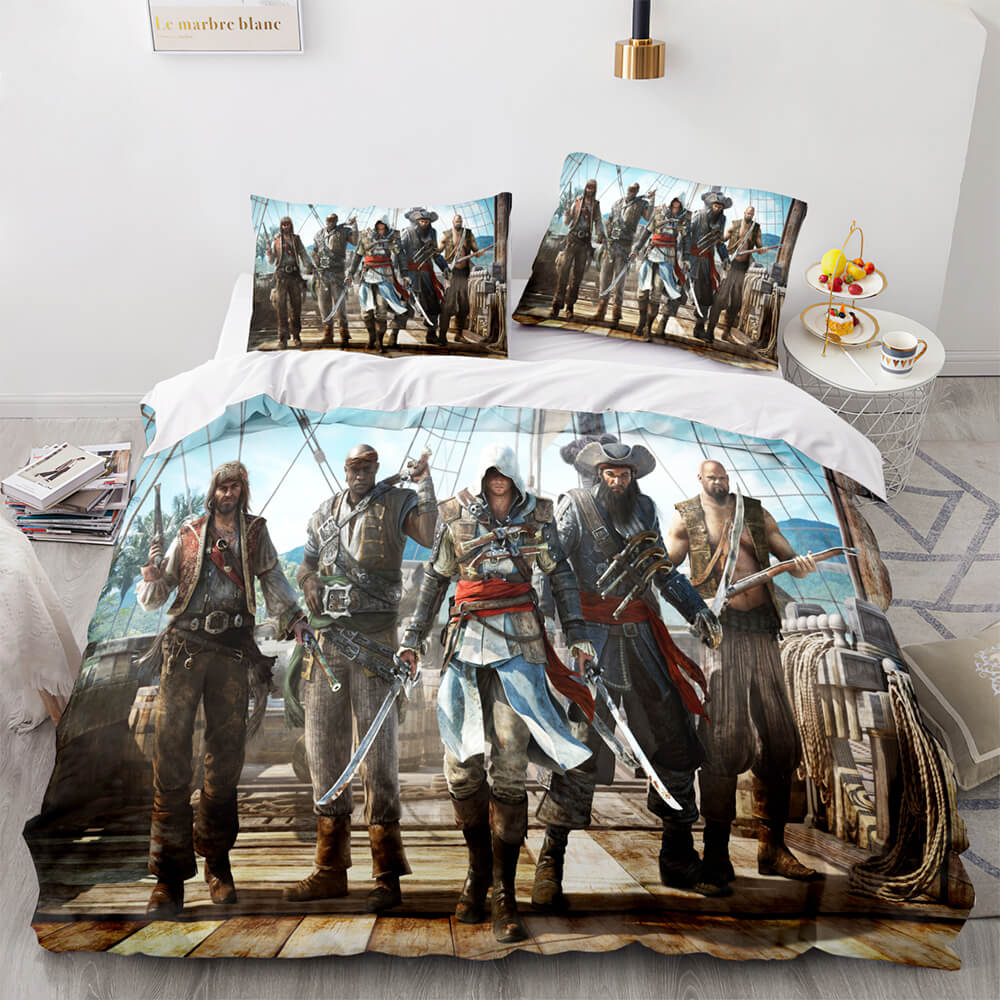 Assassin sCreedBeddingSetQuiltDuvetCoversComforterBedSheets 3