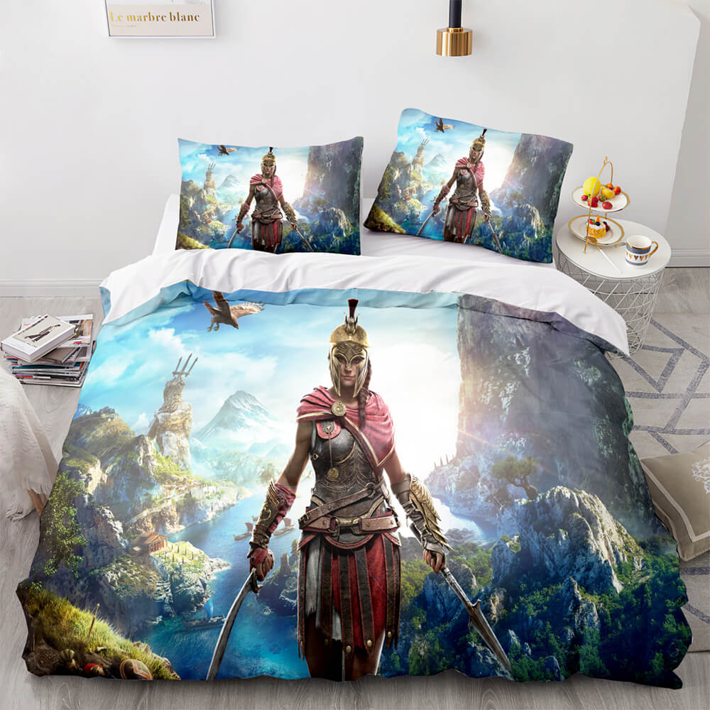 Assassin sCreedBeddingSetQuiltDuvetCoversComforterBedSheets 5