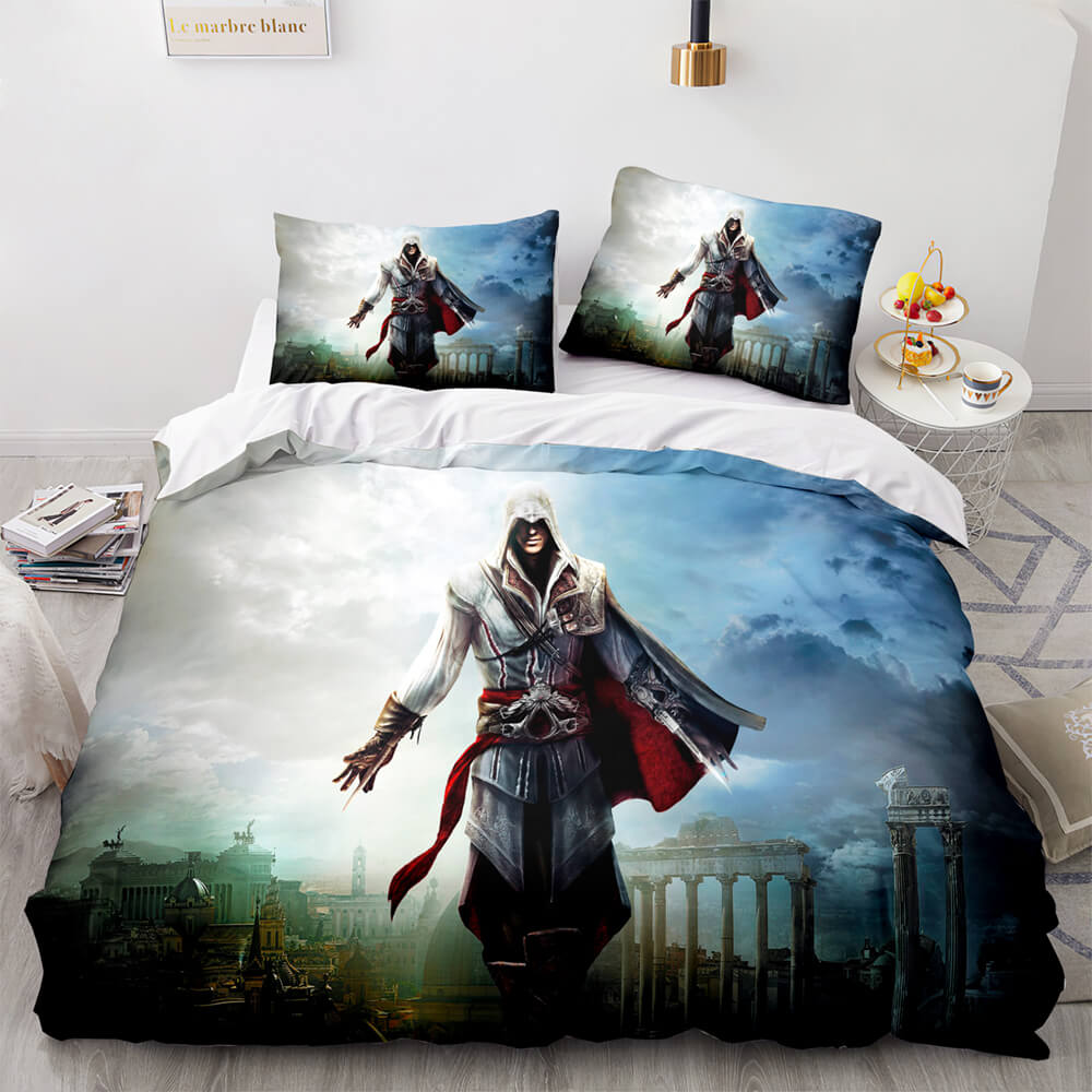 Assassin sCreedBeddingSetQuiltDuvetCoversComforterBedSheets 7