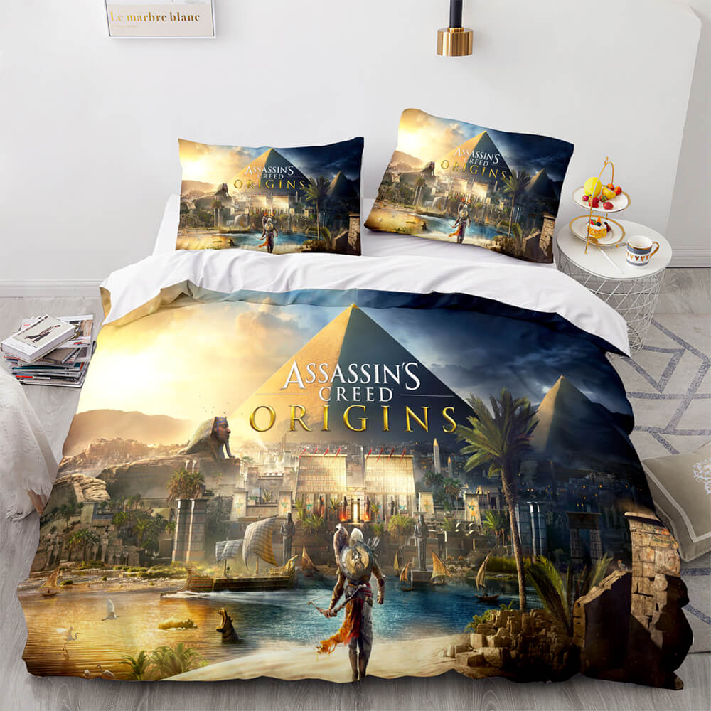 Assassin sCreedOdysseyBeddingSetDuvetCoversComforterBedSheets 12