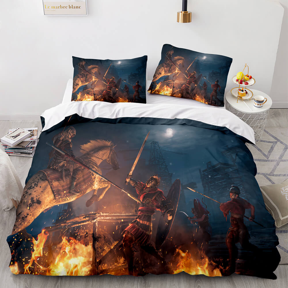 Assassin sCreedOdysseyBeddingSetDuvetCoversComforterBedSheets 16