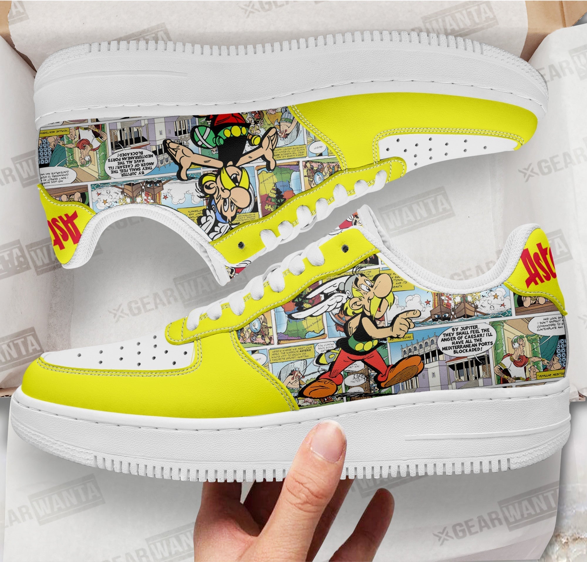 Asterix Air Sneakers Custom Superhero Comic Shoes 1 GearWanta