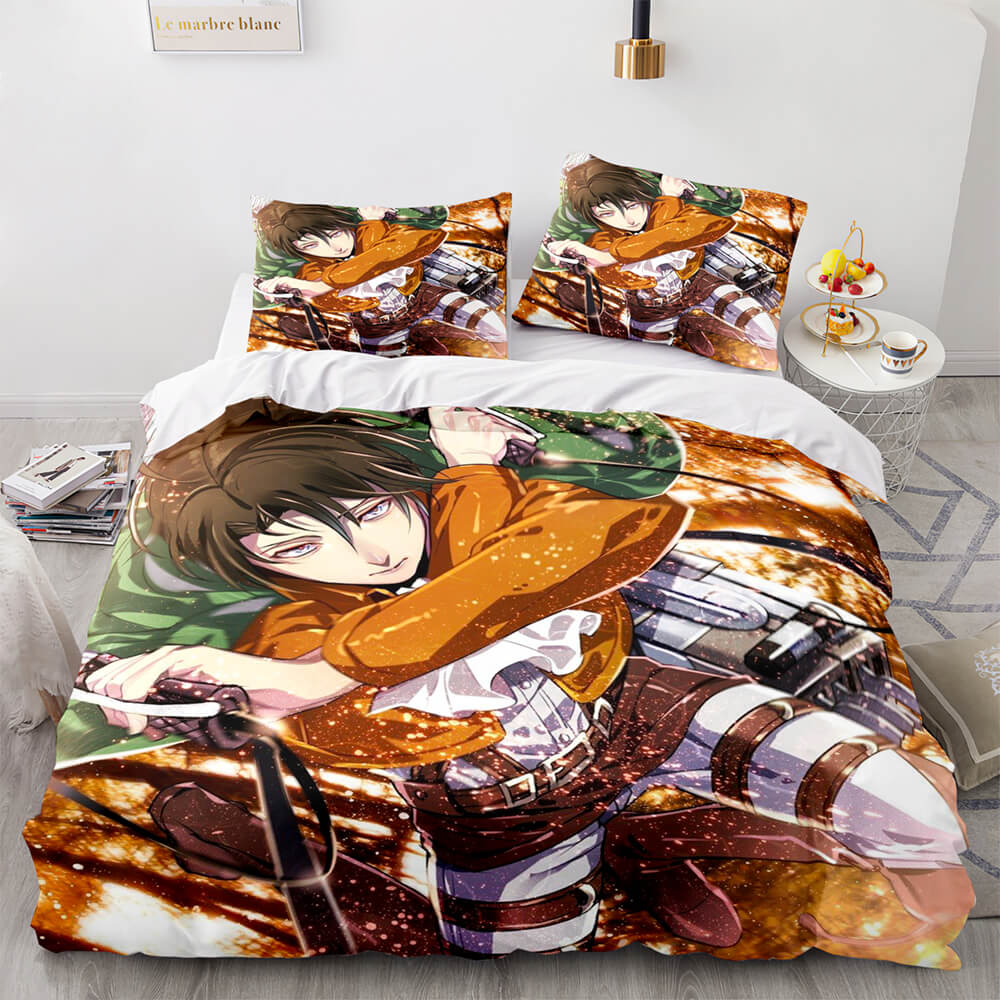 AttackonTitanCosplayBeddingSetsComforterDuvetCoversSheets 13