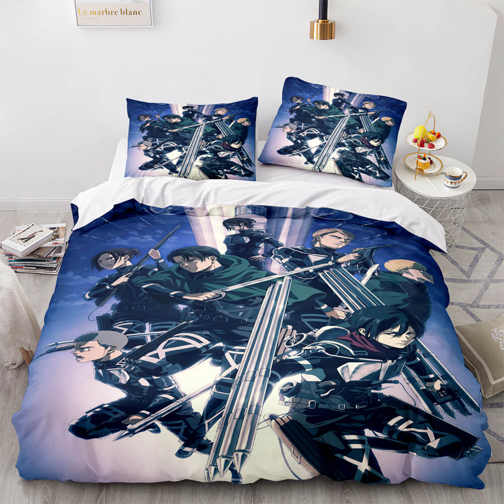 AttackonTitanCosplayBeddingSetsComforterDuvetCoversSheets 2