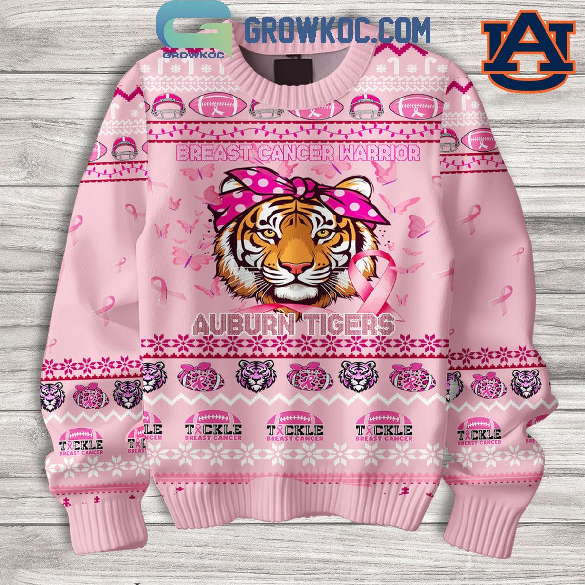 Auburn Tigers Breast Cancer Warrior 2024 Ugly Sweater Light Pink Version 1 Idin6