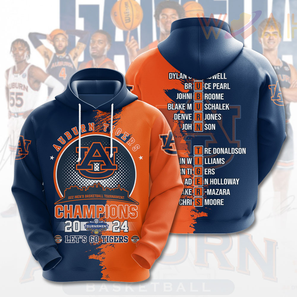 Auburn Tigers Lets Go Hoodie WOAHTEE0424ZE