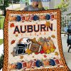 Auburn Tigers NCAA Football Welcome Fall Pumpkin Halloween Fleece Blanket Quilt2B1 3b6zr