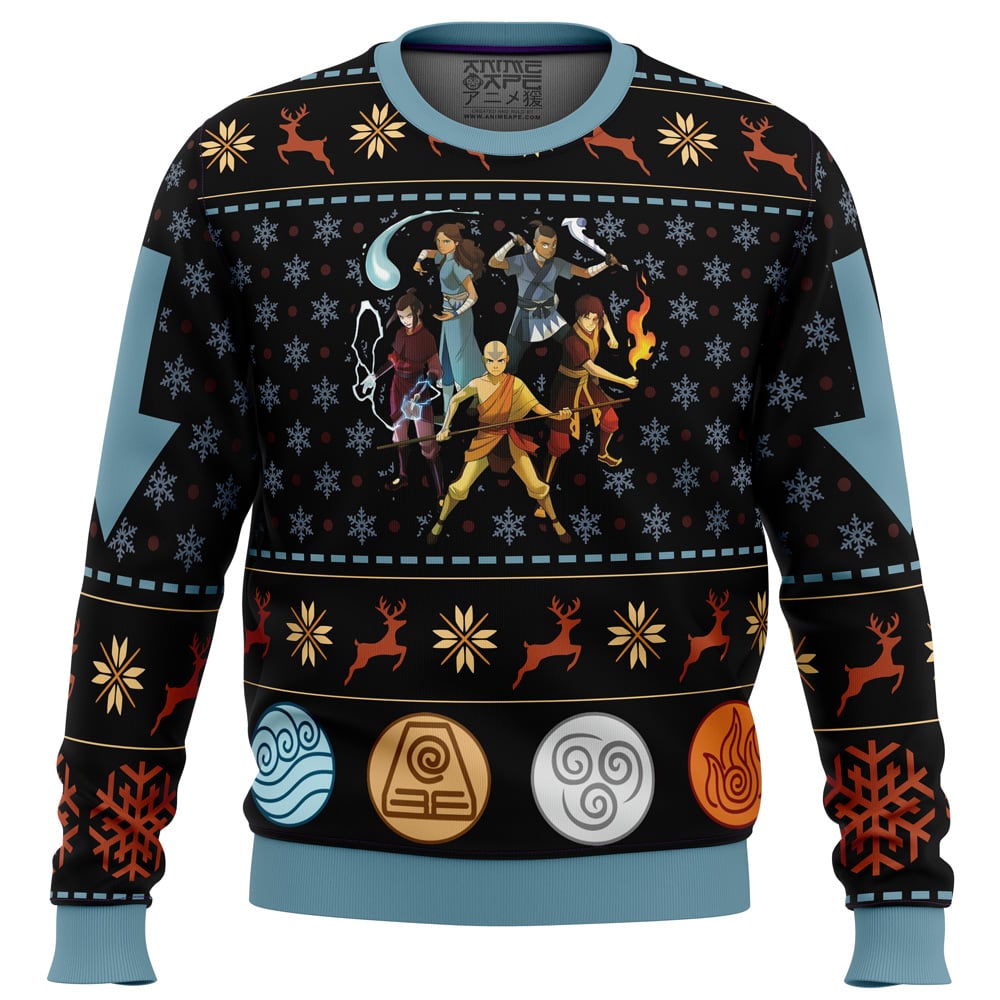 Avatar The Last Airbender Ugly Christmas Sweater FRONT mockup