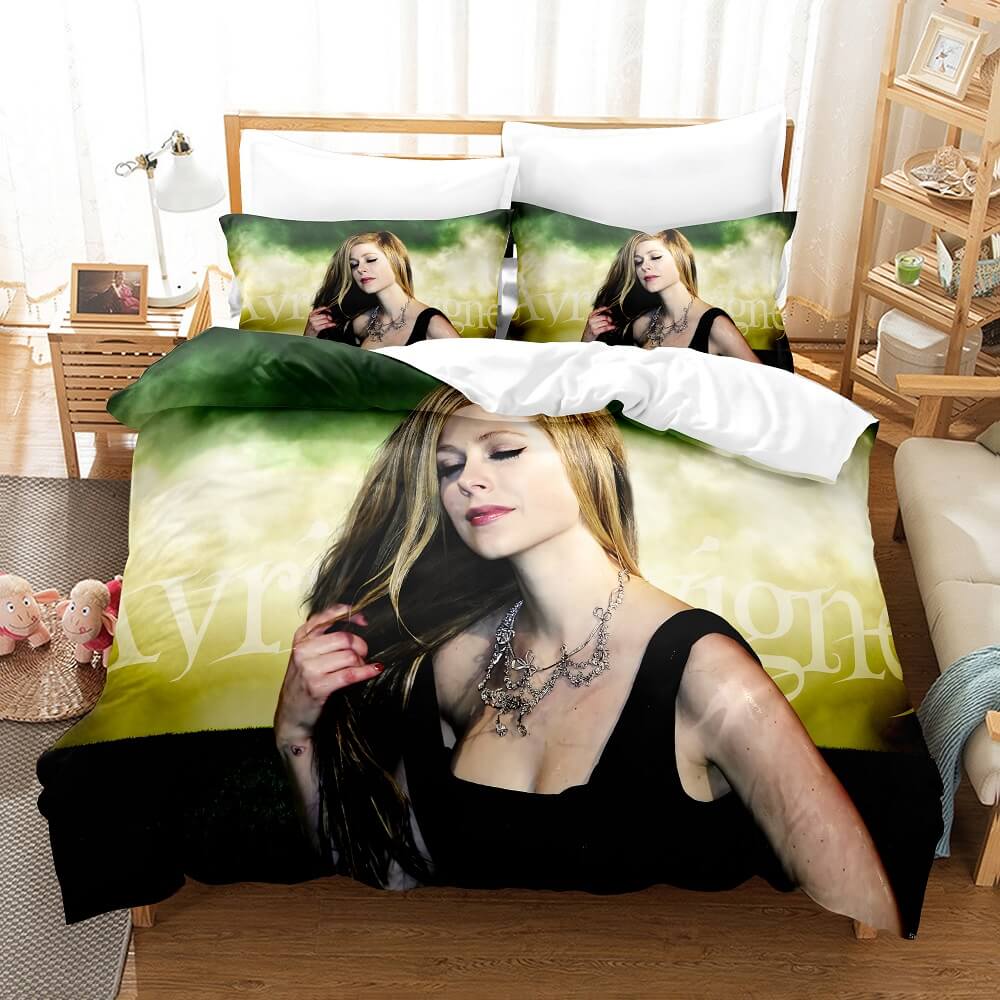 AvrilLavigneCosplayBeddingSetsDuvetCoversComforterBedSheets 10