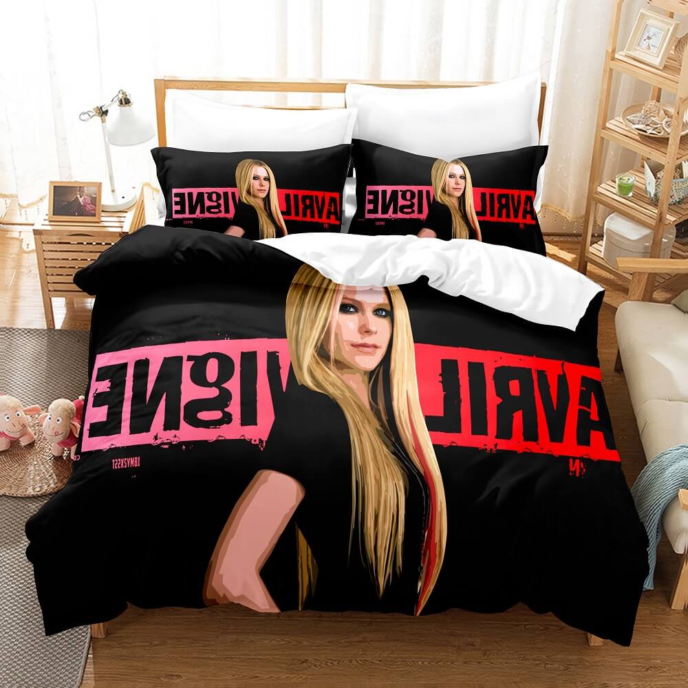 AvrilLavigneCosplayBeddingSetsDuvetCoversComforterBedSheets 11