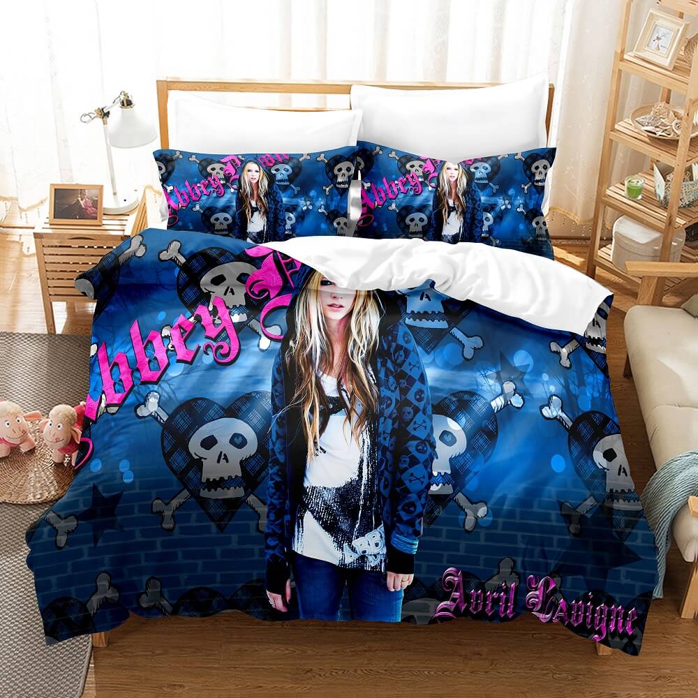 AvrilLavigneCosplayBeddingSetsDuvetCoversComforterBedSheets 3