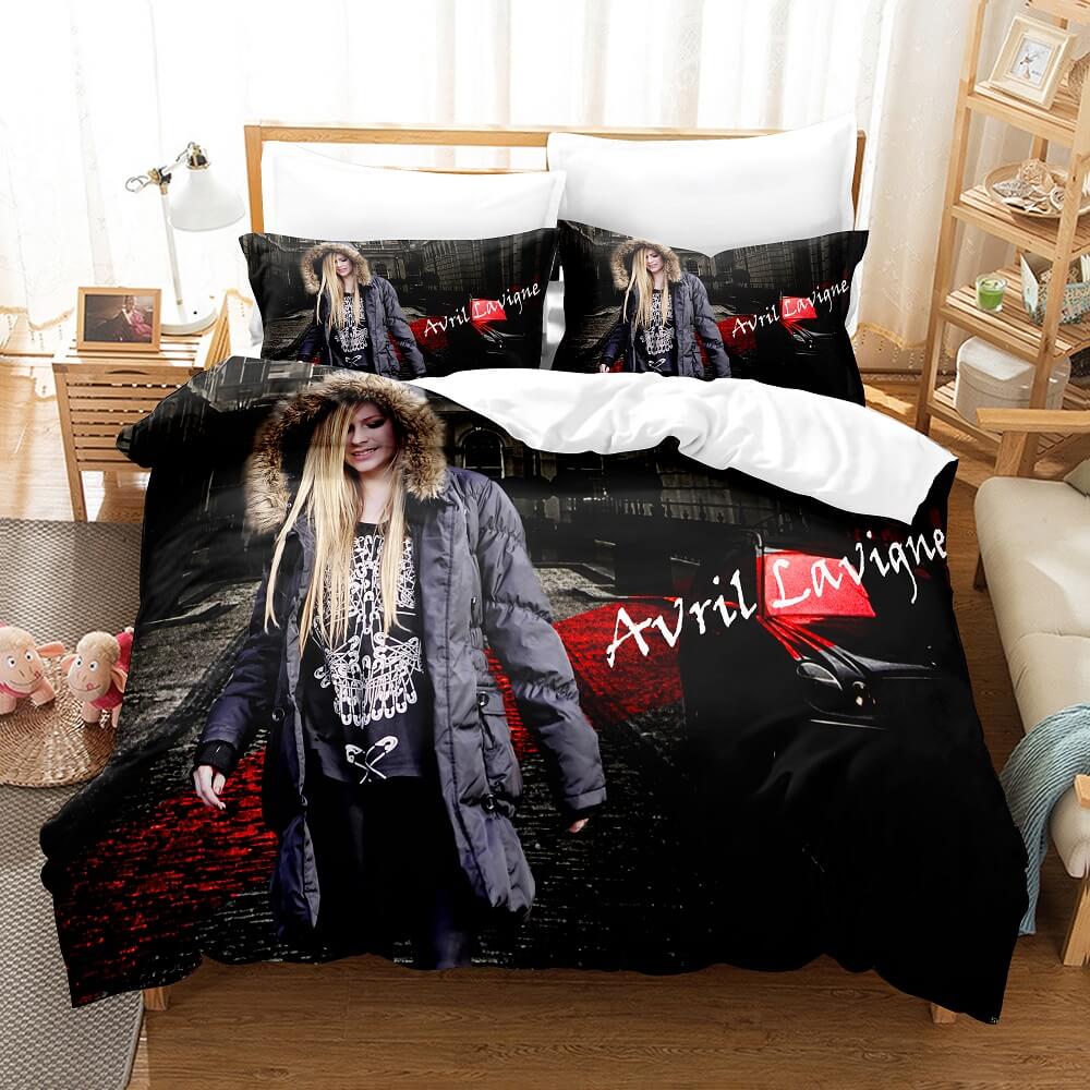 AvrilLavigneCosplayBeddingSetsDuvetCoversComforterBedSheets 4