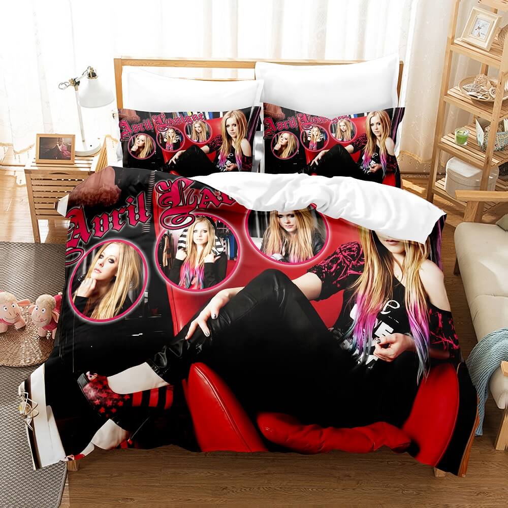 AvrilLavigneCosplayBeddingSetsDuvetCoversComforterBedSheets 5