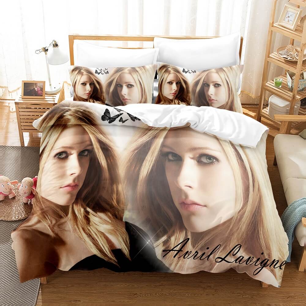 AvrilLavigneCosplayBeddingSetsDuvetCoversComforterBedSheets 6