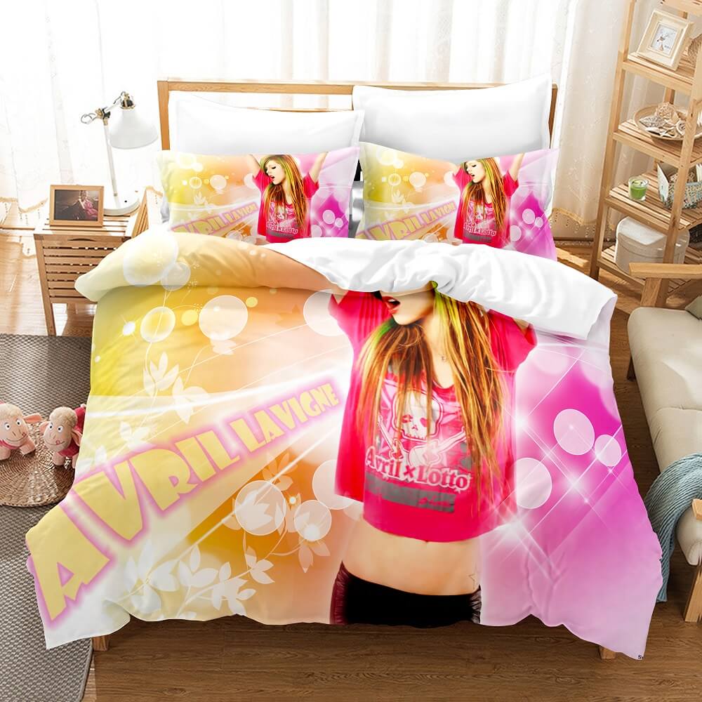 AvrilLavigneCosplayBeddingSetsDuvetCoversComforterBedSheets 7