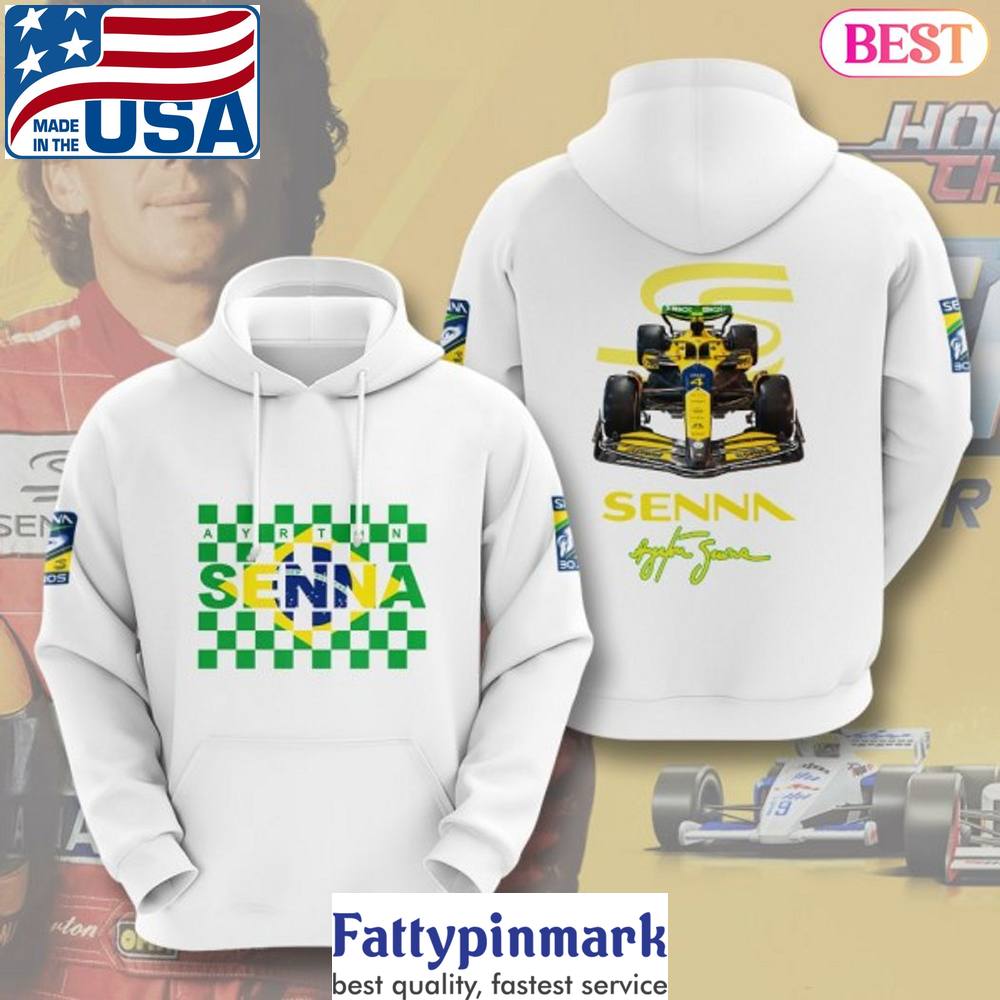 Ayrton Senna Signature 2024 Design Hoodie 1