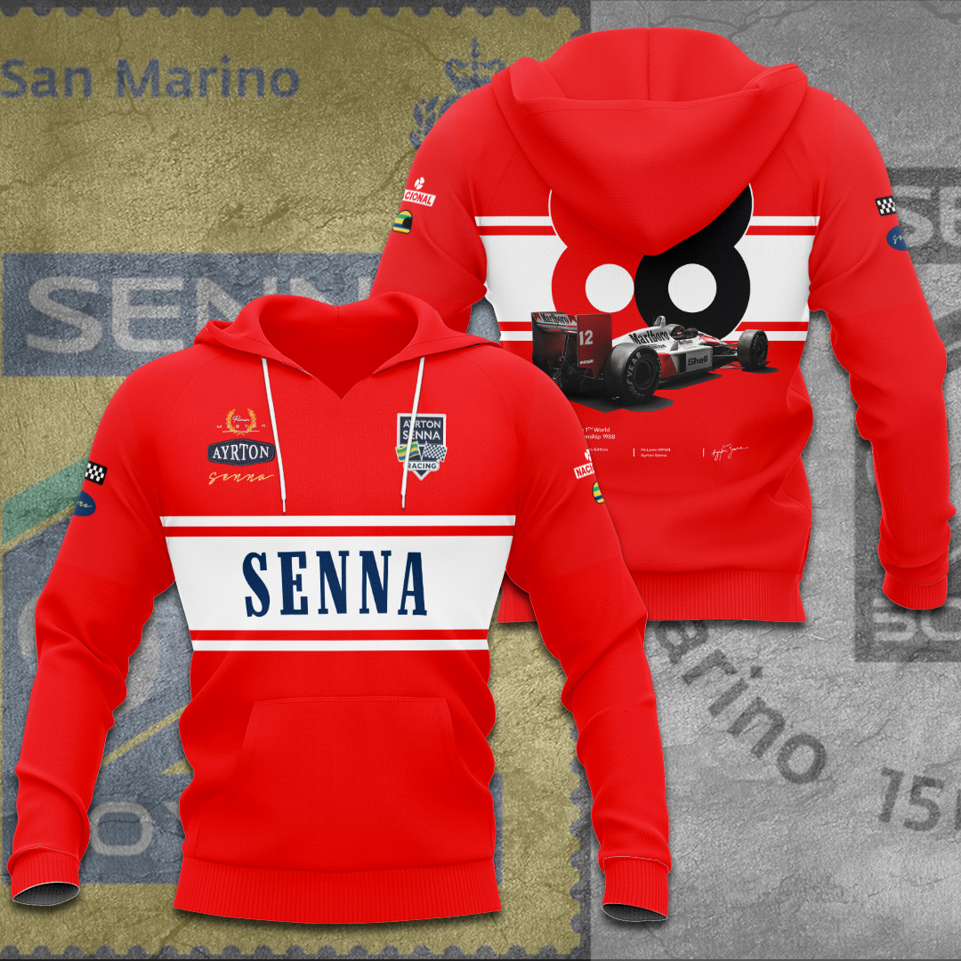 Ayrton Senna Apparel TANTN7607 Hoodie