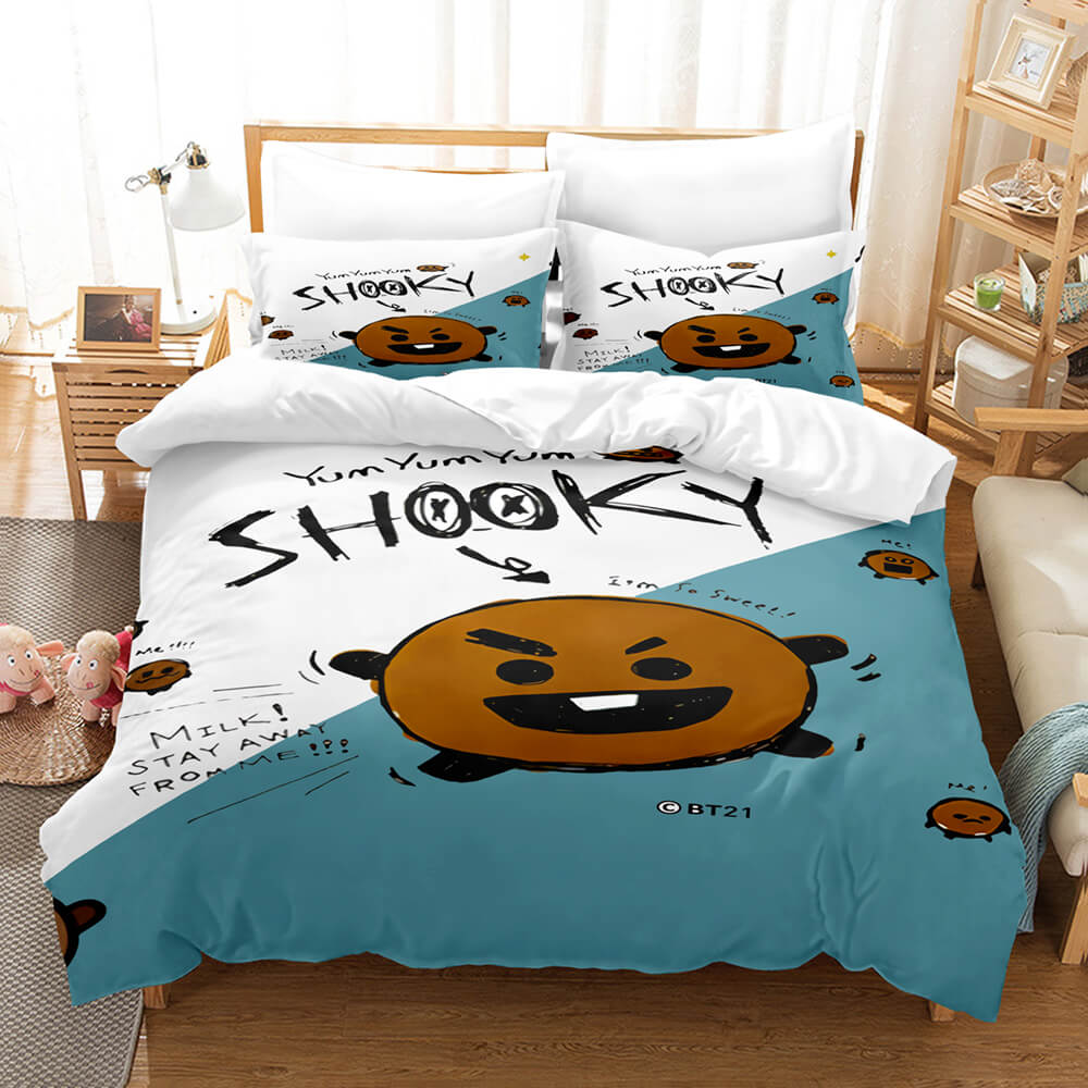 BT21BeddingSetDuvetCoverComforterBedSheets 11