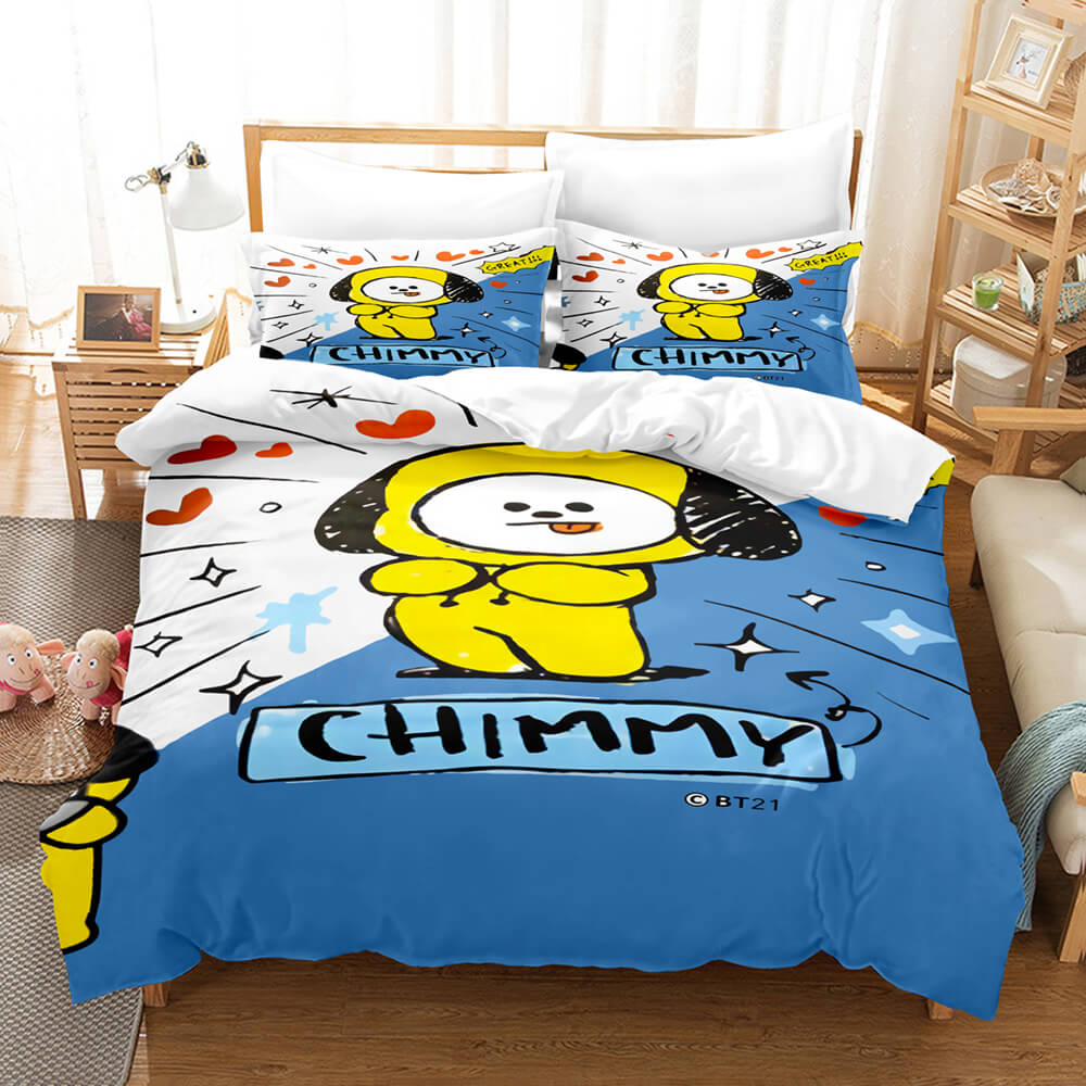 BT21BeddingSetDuvetCoverComforterBedSheets 12