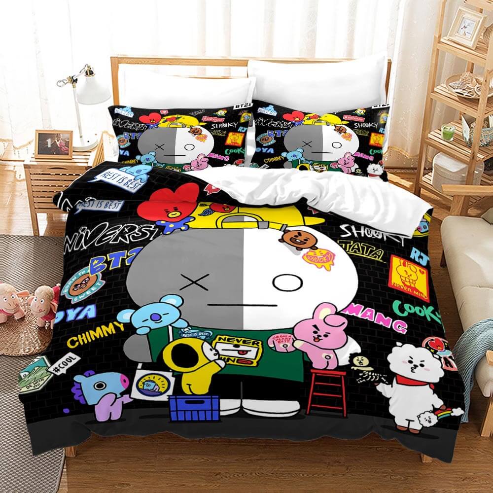 BT21BeddingSetDuvetCoverComforterBedSheets 17