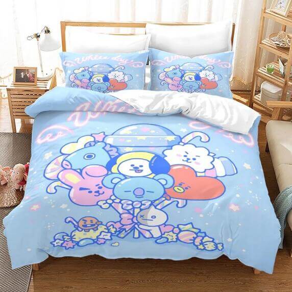 BT21BeddingSetDuvetCoverComforterBedSheets 3