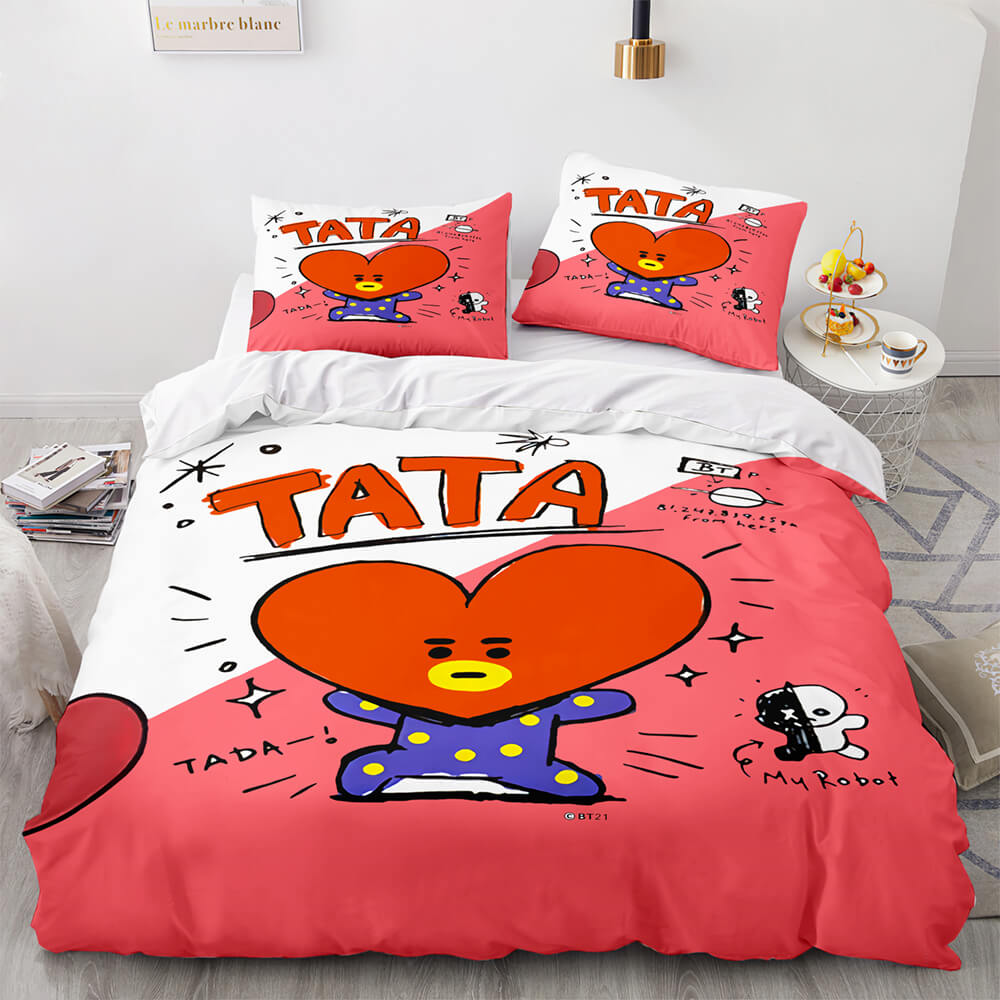 BT21BeddingSetDuvetCoverComforterBedSheets 5