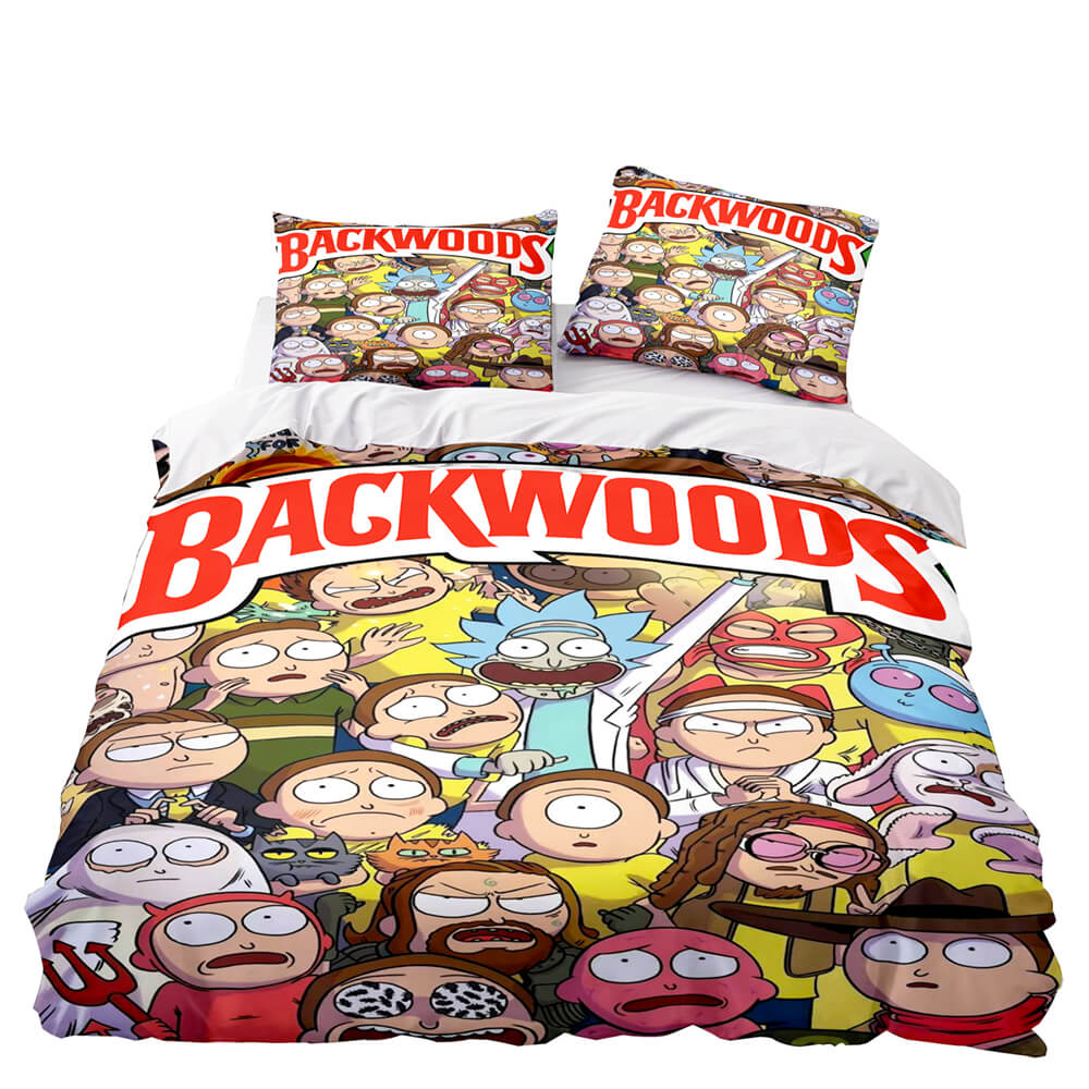 BackwoodsRickandMortyCosplay3PieceBeddingDuvetCoverSets 7