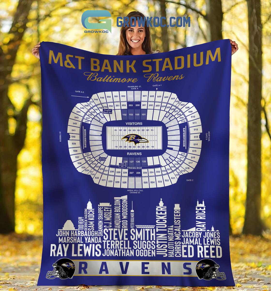 Baltimore Ravens M26T Bank Stadium Fleece Blanket Quilt2B1 jpiPc