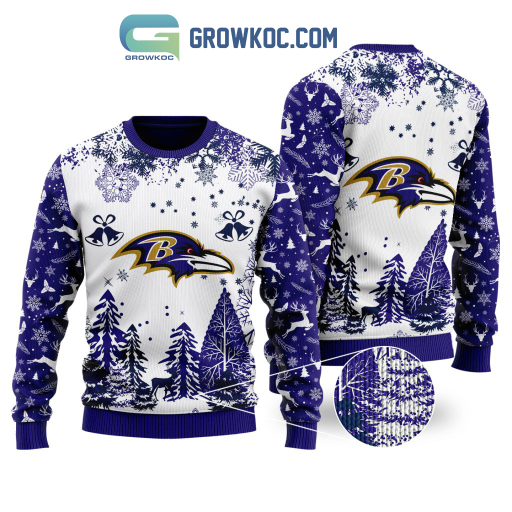 Baltimore Ravens Special Christmas Ugly Sweater Design Holiday Edition2B1 D2Fmi