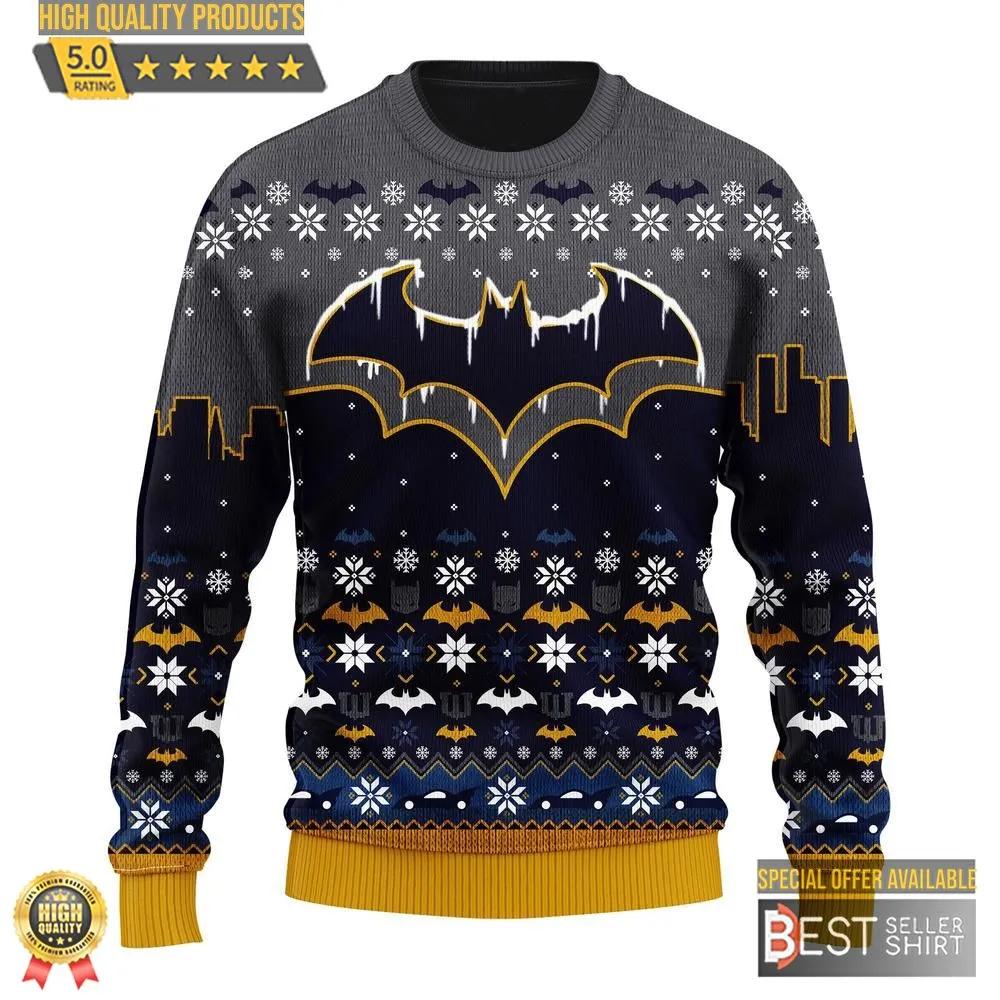 Batman Dc Christmas Ugly Sweater Gifts Batman Dc Gift Fan Ugly Sweater 1