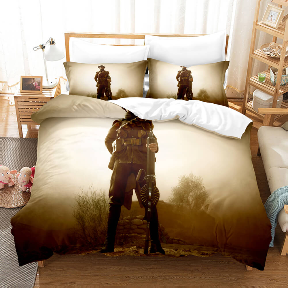 Battlefield3PieceBeddingSetsComforterDuvetCoversBedSheets 10