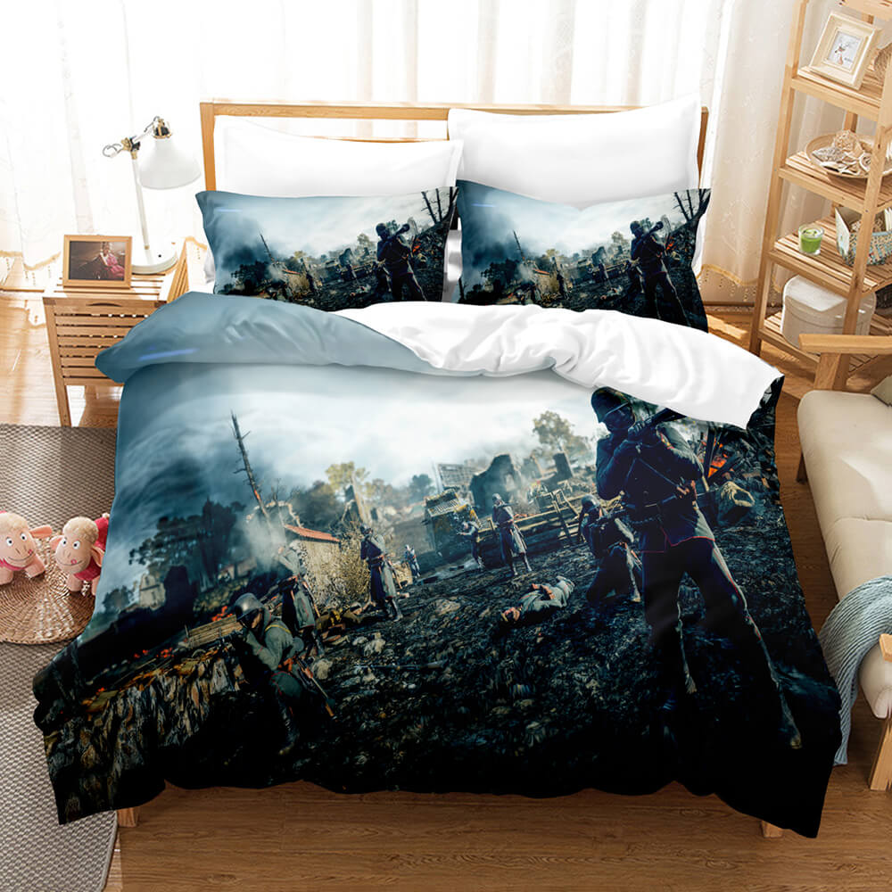 Battlefield3PieceBeddingSetsComforterDuvetCoversBedSheets 13