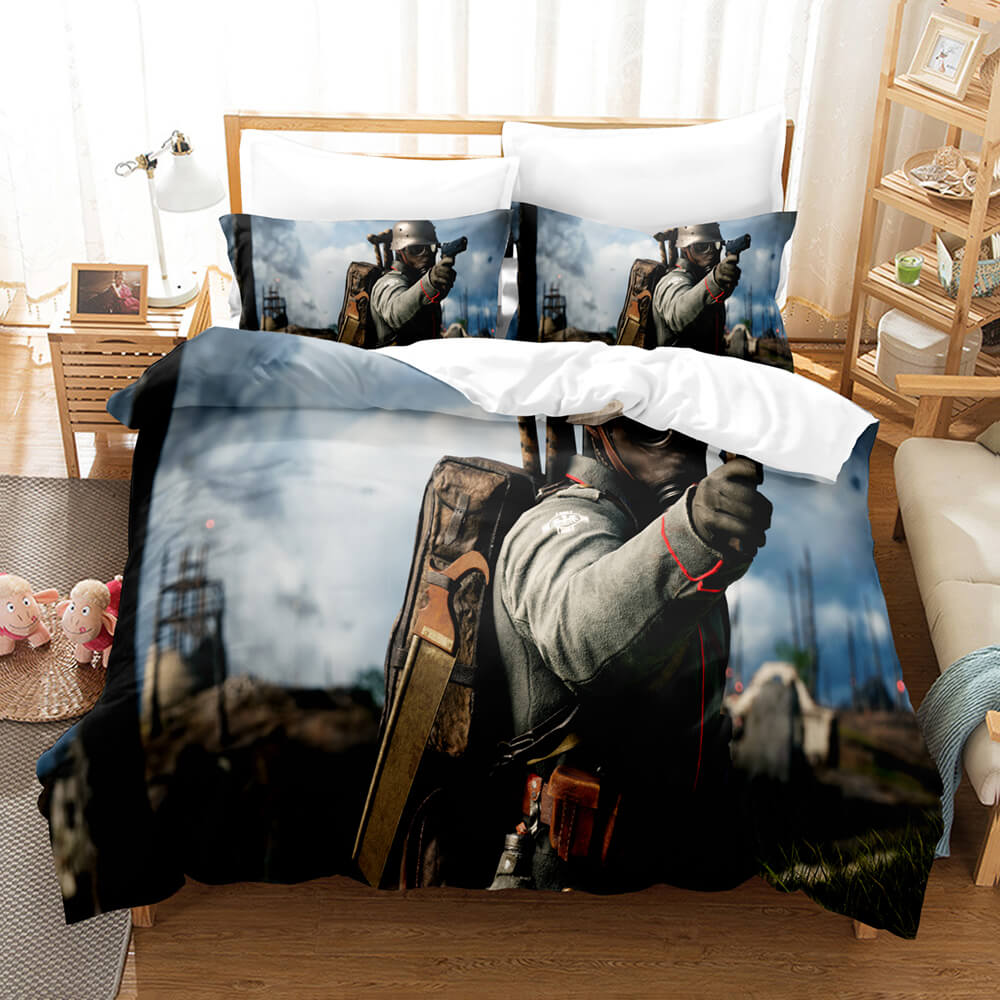 Battlefield3PieceBeddingSetsComforterDuvetCoversBedSheets 9