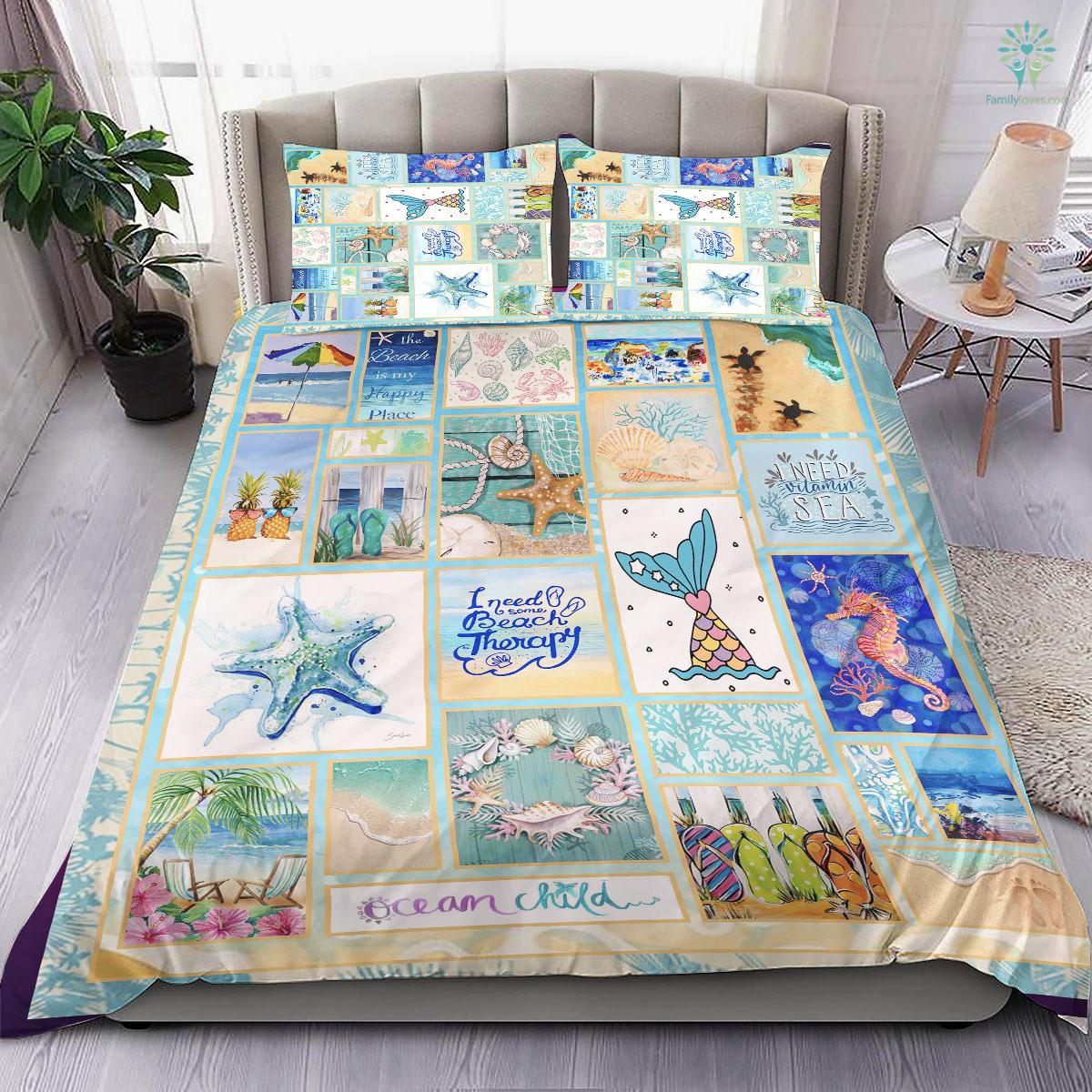 Beach Life Fleece Bedding Set 13