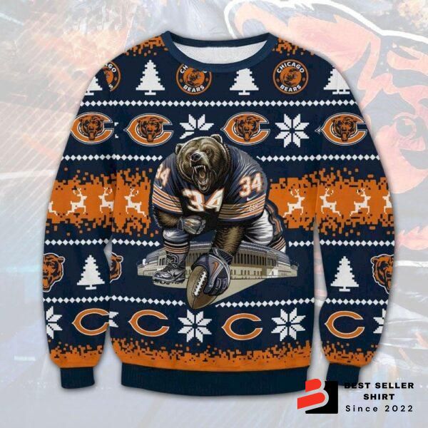 Bears Logo Chicago Ugly Christmas Sweater Xmas Gift Custom Christmas Party 1