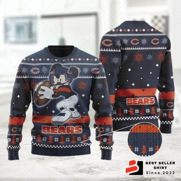 Bears Logo Chicago Ugly Christmas Sweater Xmas Gift Custom Funny 1