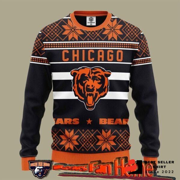 Bears Logo Chicago Xmas Gift Custom Ugly Christmas Sweater Unisex Sweater 1