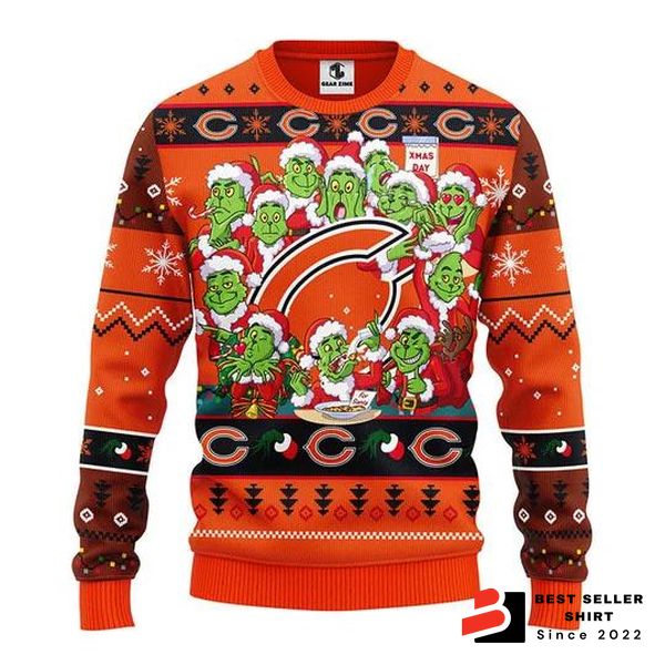 Bears Logo Chicago Xmas Gift Ugly Christmas Sweater Custom Christmas Party 1