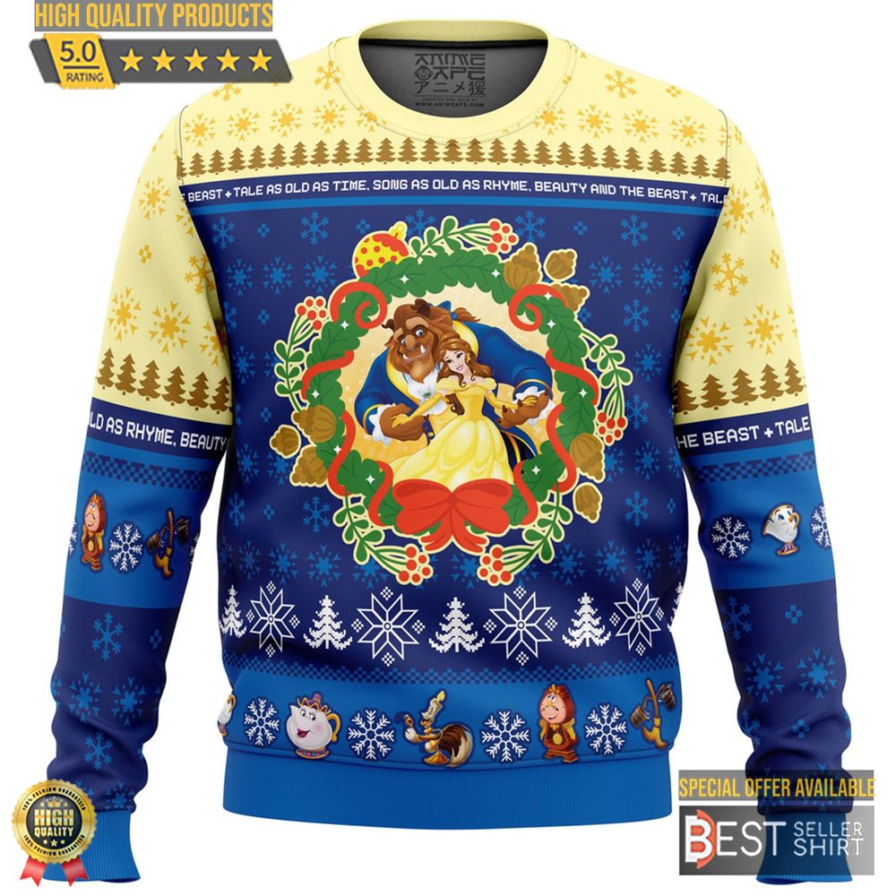 Beauty And The Beast Belle Princess Ugly Christmas Sweater Family Trip Christmas Sweater Christmas Gifts 1