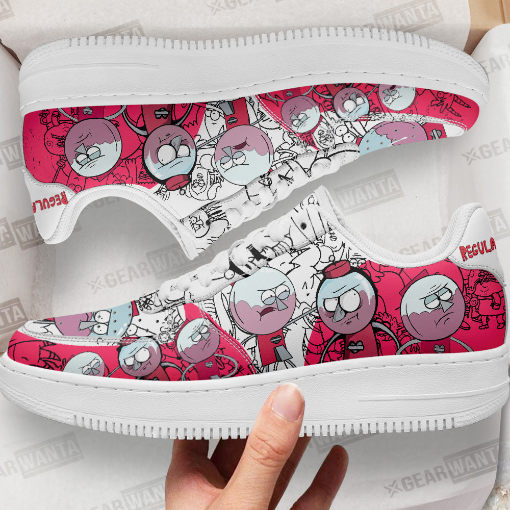 Benson Dunwoody Regular Show Air Sneakers Custom Cartoon Shoes 1 GearWanta