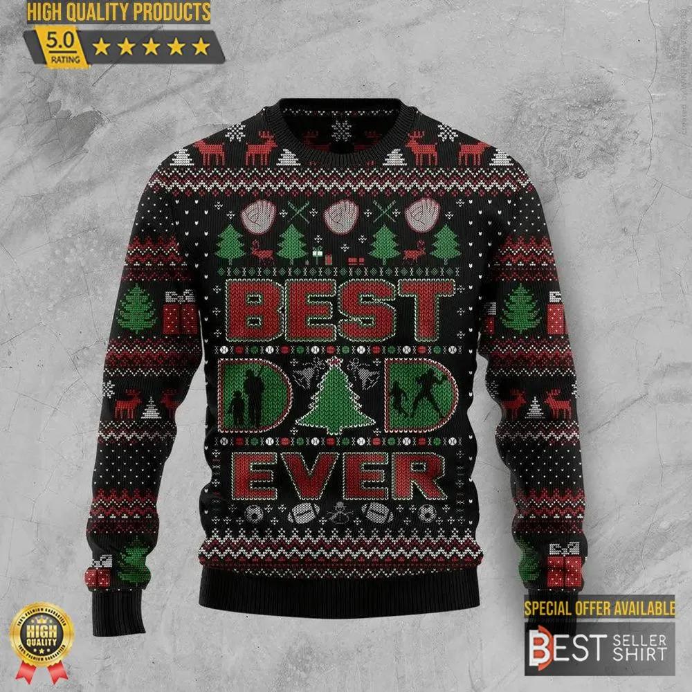 Best Dad Ever Ugly Christmas Sweater 1