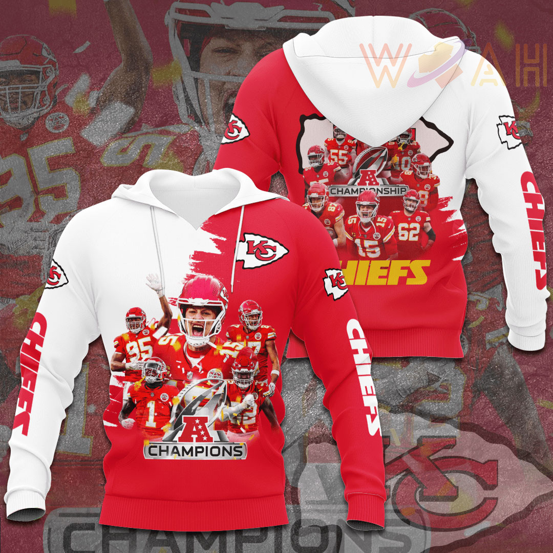 Best sellers Kansas City Chiefs 3D hoodie 02