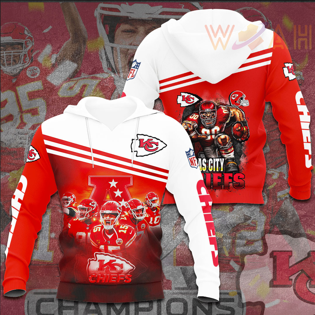 Best sellers Kansas City Chiefs 3D hoodie 05