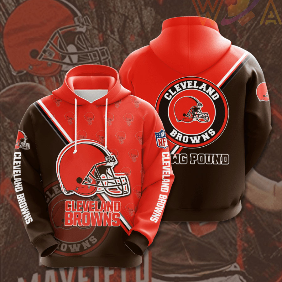 Best selling Cleveland Browns 3D hoodie 03