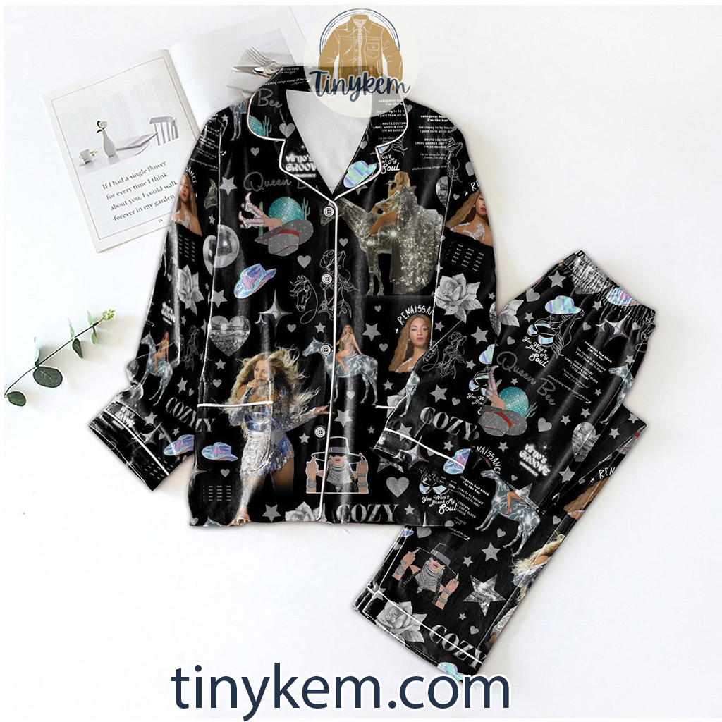 Beyonce Black Pajamas Set2B1 tYEwe