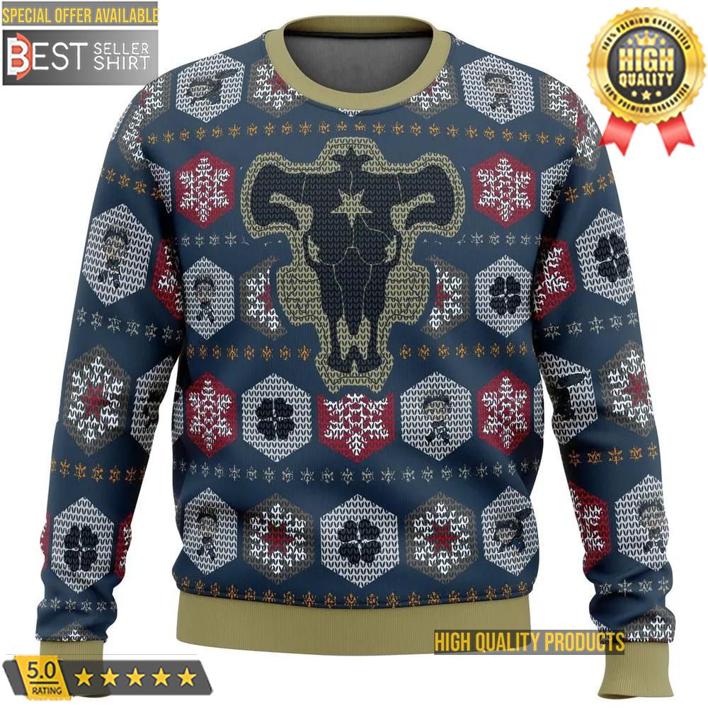 Black Clover Anime Asta Ugly Sweater Xmas Gifts Christmas Gifts Dad Gifts 1