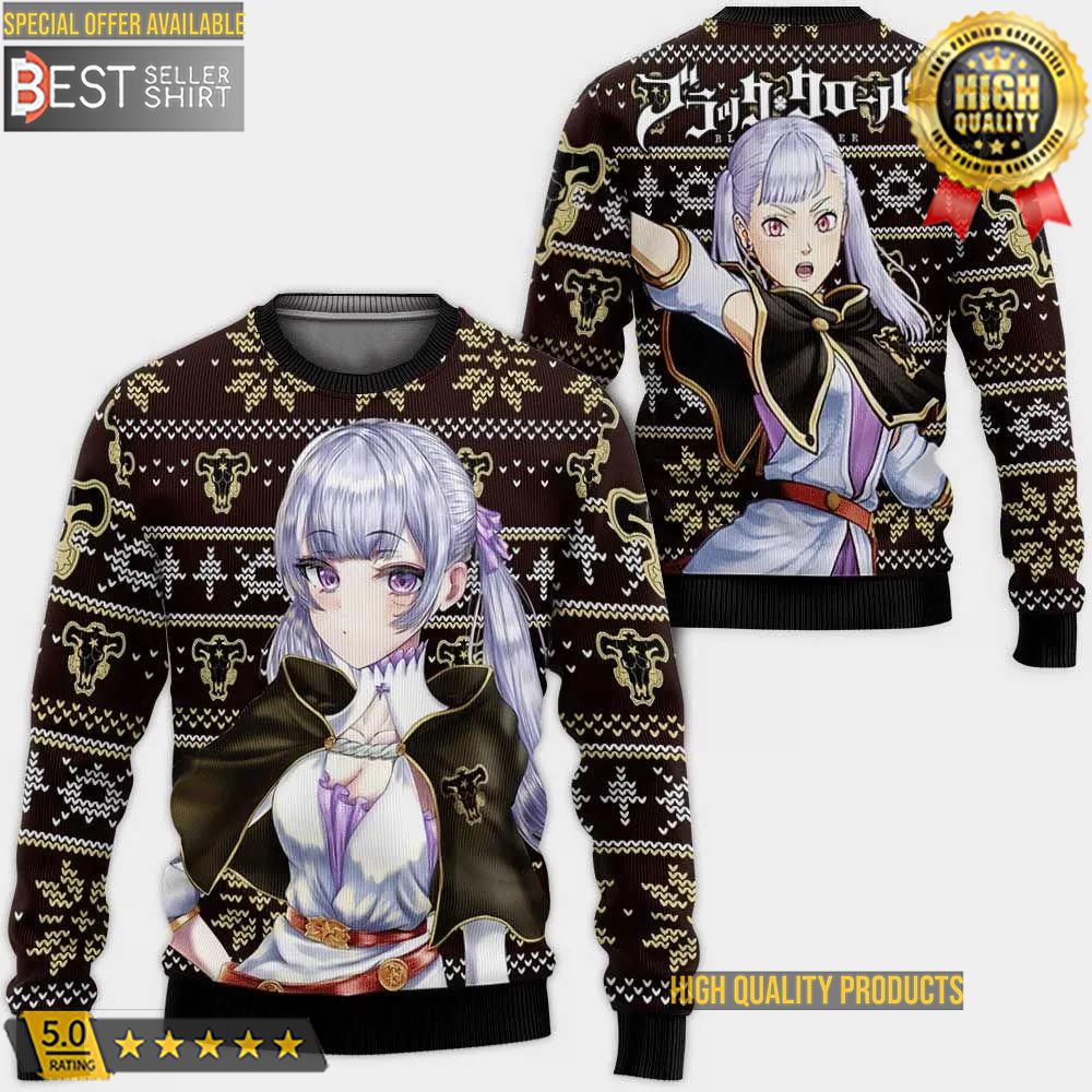 Black Clover Anime Noelle Silva Ugly Sweater Gifts Christmas Gifts Dad Gifts 1